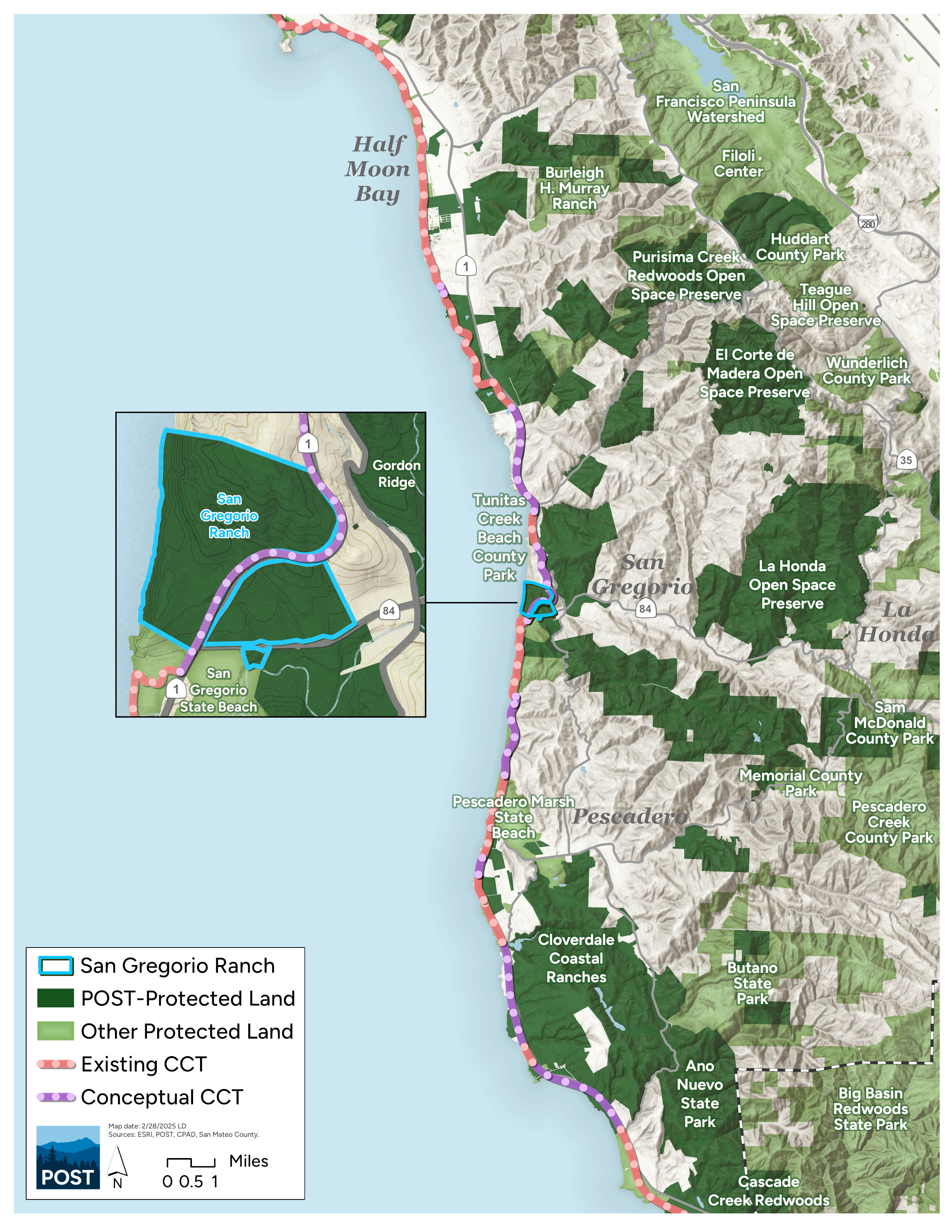 map of San Gregorio Ranch 